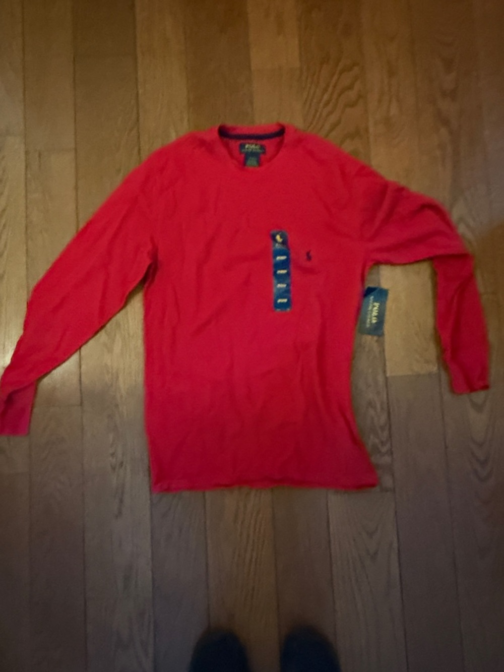 Polo by Ralph Lauren Men’s Long-Sleeve Crewneck Shirt - Red